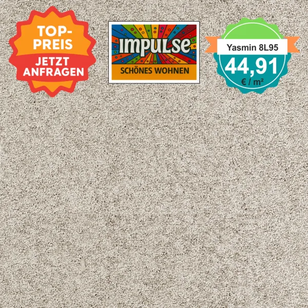 Vorwerk Yasmin 8L95 beige Teppichboden – Draufsicht quadratisch